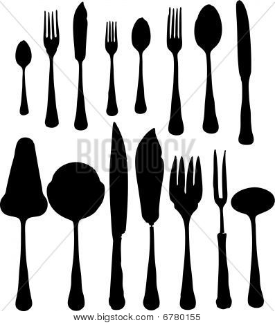 Spoon Silhouette Vector