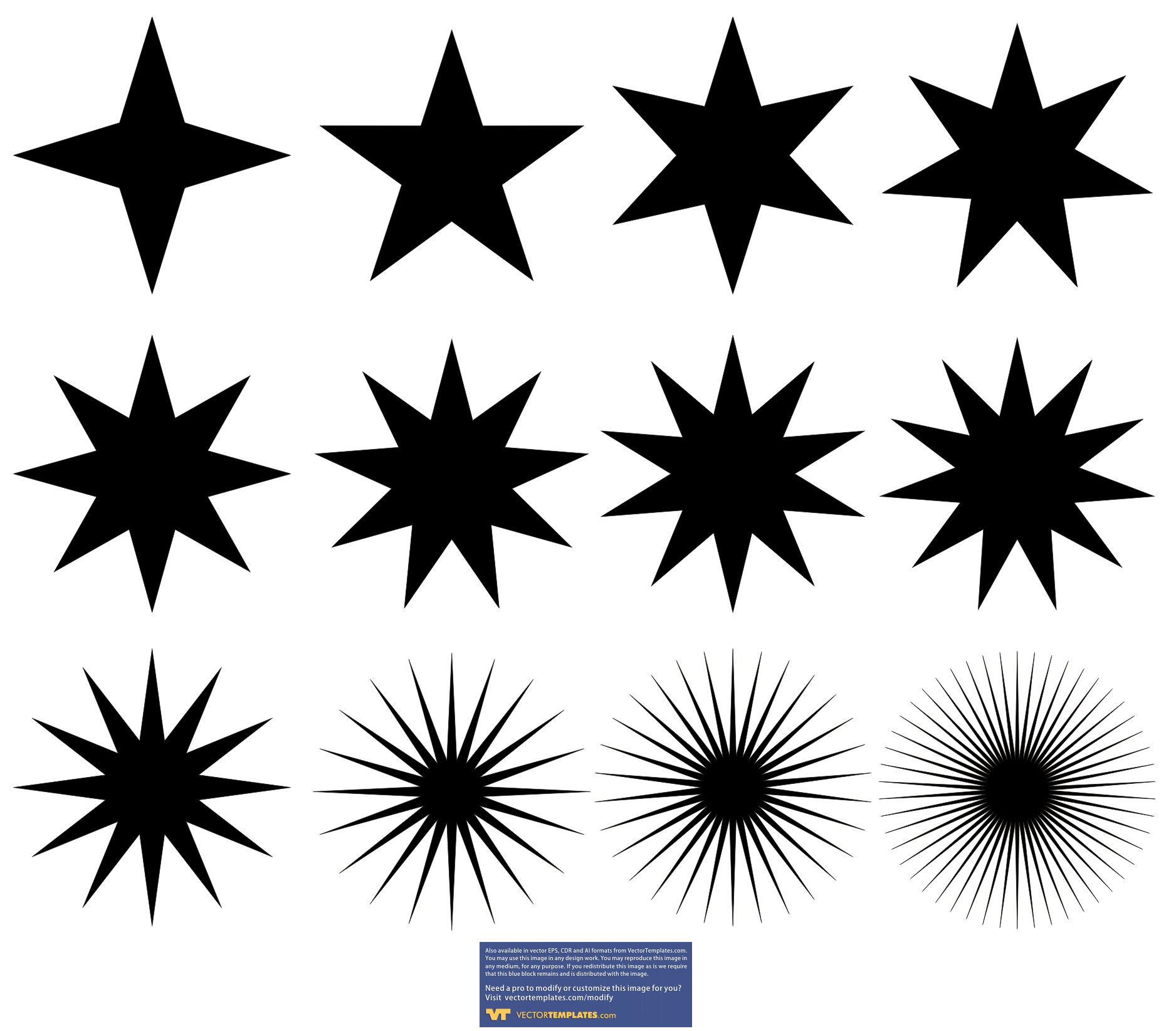 16 Star Graphic Vector Art Images