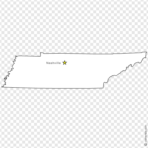 State of Tennessee Outline Vector Free