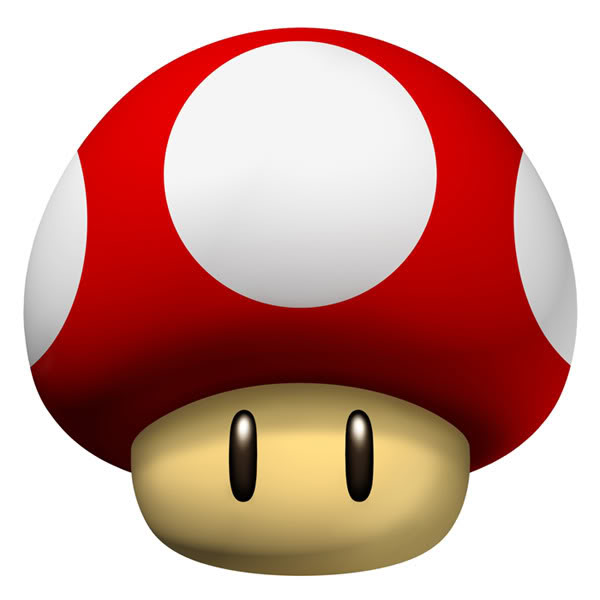 Super Mario Bros Mushrooms Clip Art