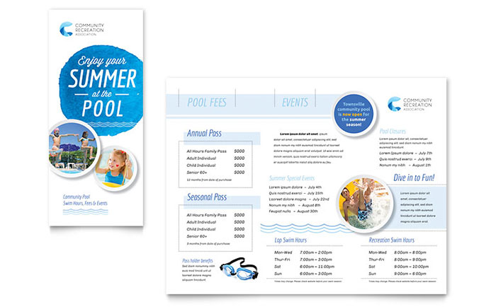 Swimming Pool Service Brochure