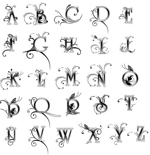 Tattoo Fonts Alphabet Letters