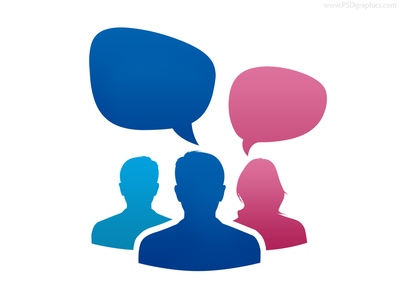 12 Group Conversation Icon Images