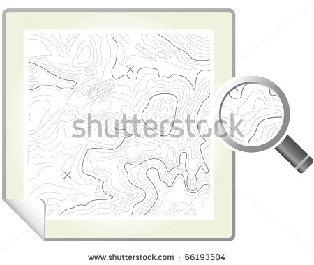 Topographic Map Vector Art
