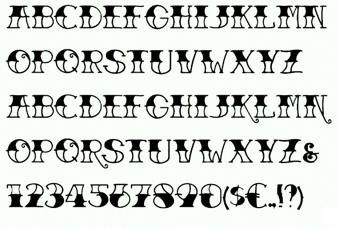 Traditional Tattoo Font