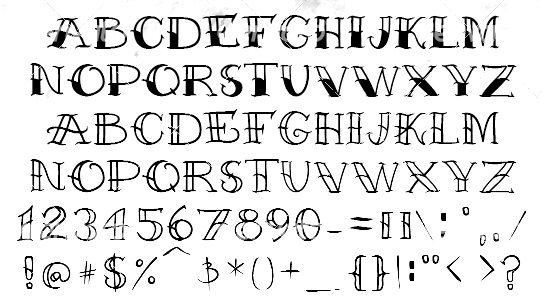 Traditional Tattoo Font