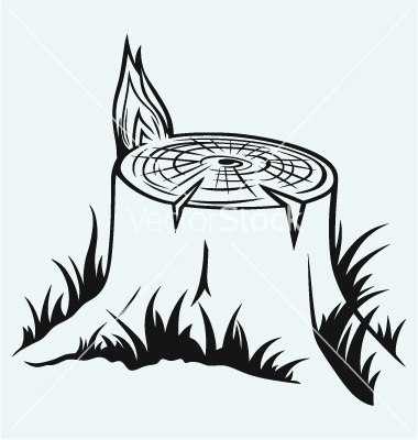 9 Tree Stump Vector Images