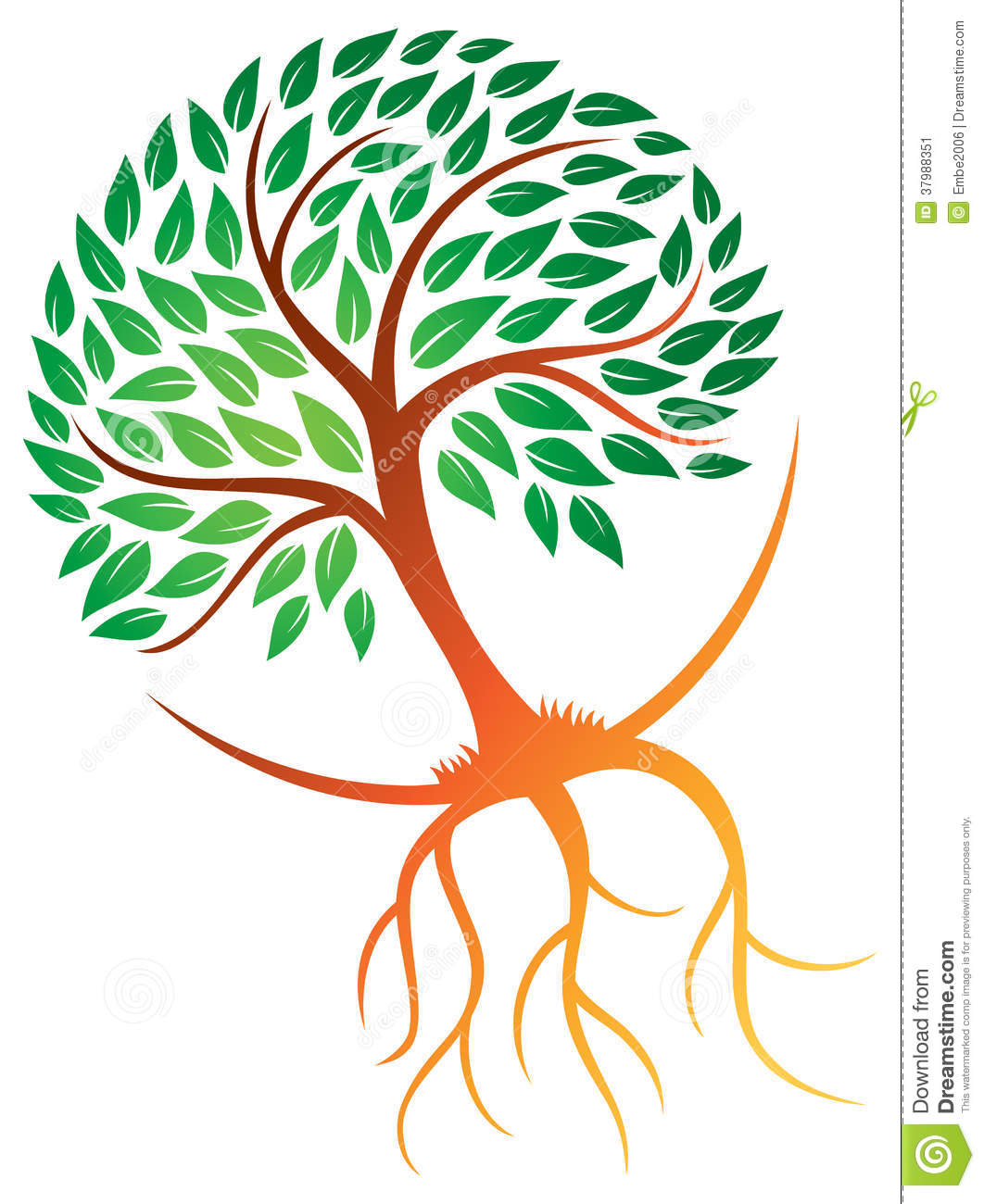 Tree with Roots Logo