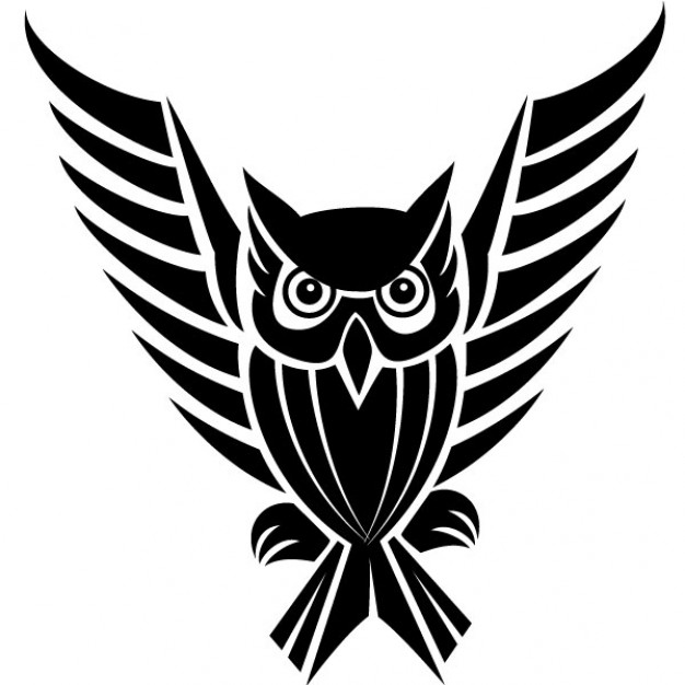 Tribal Owl Clip Art