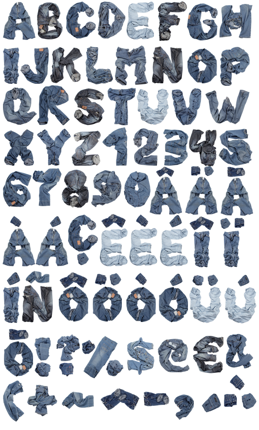 Typography Alphabet Font