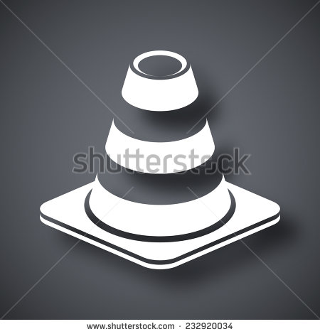 Vector Traffic Cone Icon