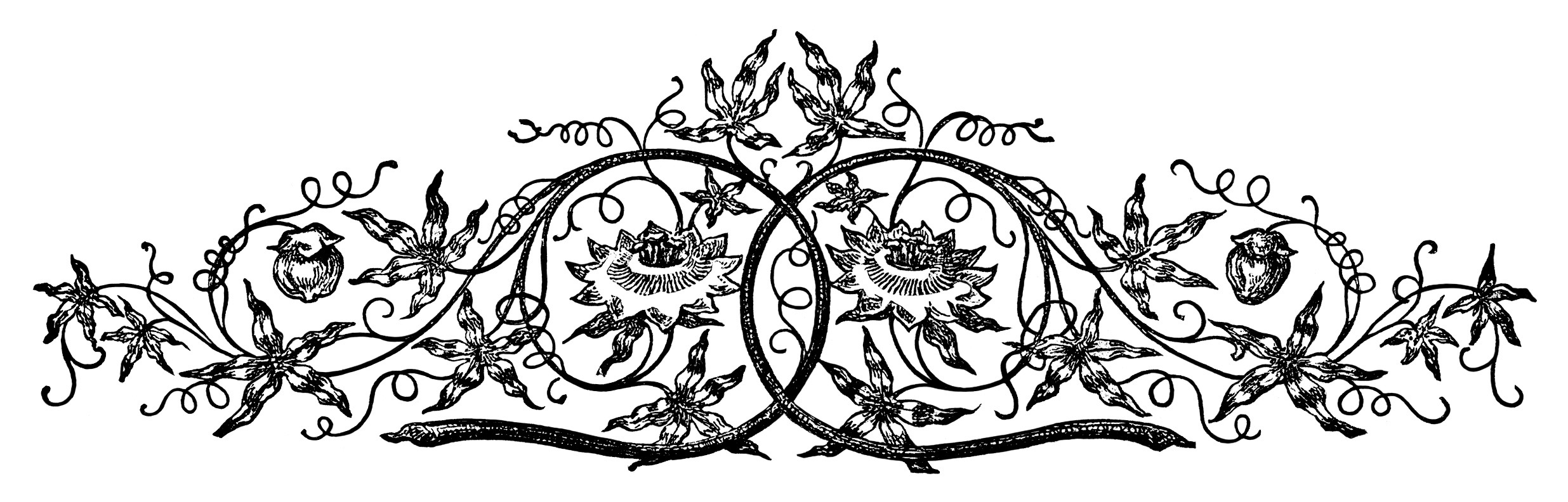 Vintage Swirl Designs Clip Art Vintage Swirl Designs Clip Art