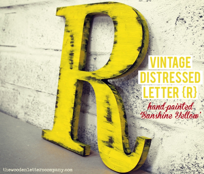 Vintage Wooden Letters