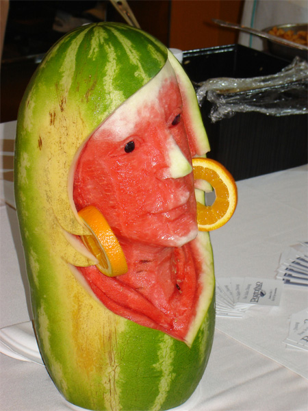 Watermelon Food Art Face