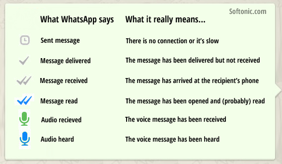 Whats App Icons Meaning