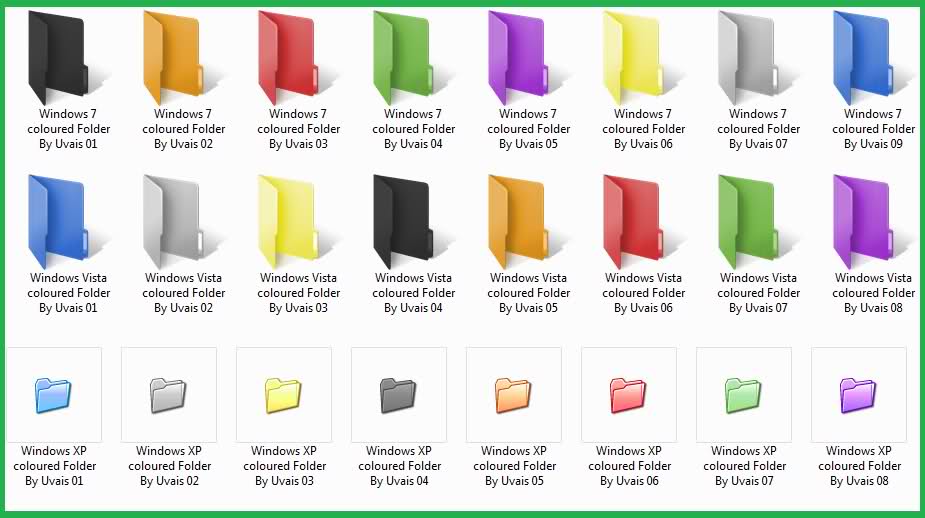 Windows XP Folder Icons