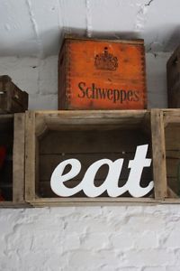 Wooden Sign with White Lettering