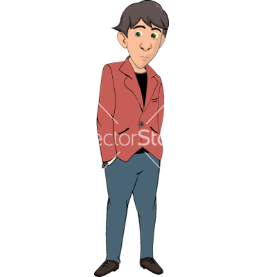 Young Man Cartoon