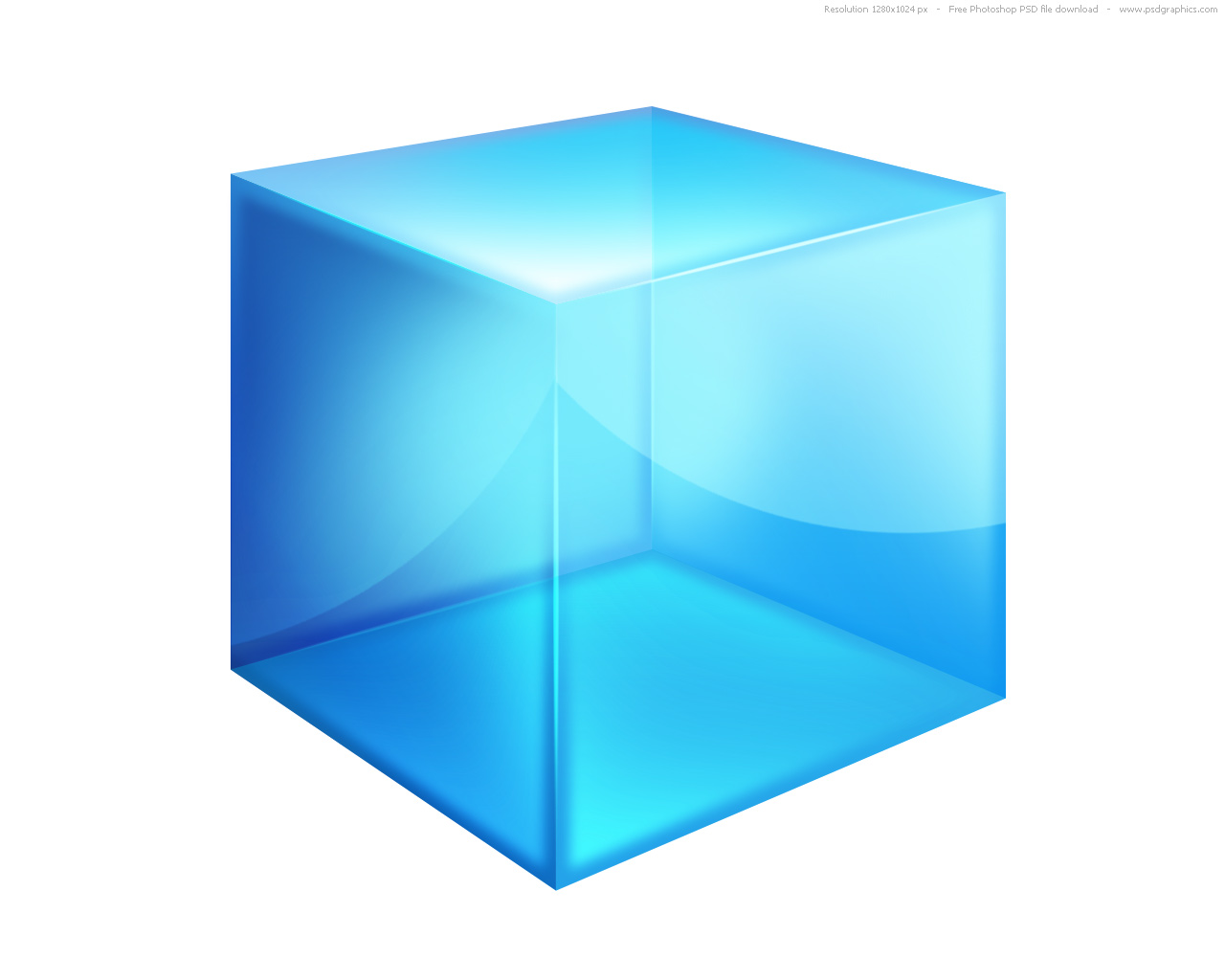 11 3D Cube Desktop Icon PSD Images