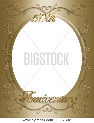 50th Wedding Anniversary Card Templates