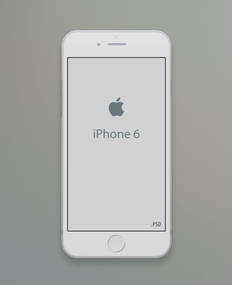 6 iPhone PSD Template 6 iPhone PSD Template