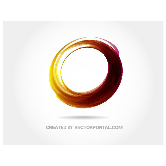 Abstract Circle Vector Graphics