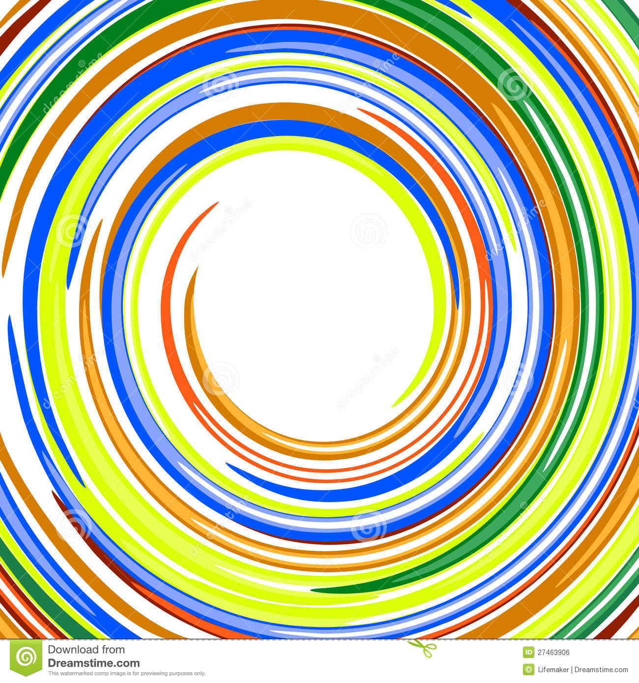 Abstract Rainbow Swirl