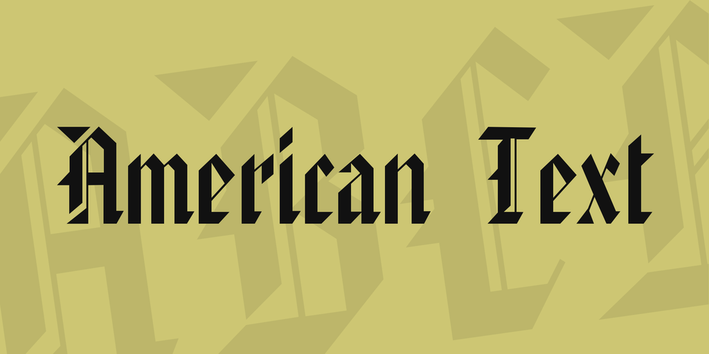American Text Font Free