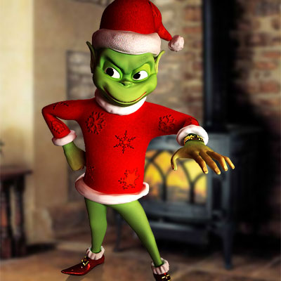 Animated Christmas Emoticons Grinch