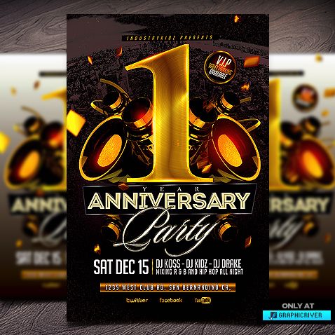 Anniversary Flyer Template