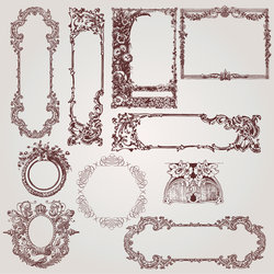 Antique Victorian Frames and Borders