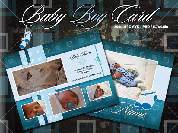 Baby Shower Photoshop Templates