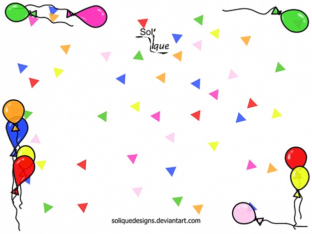 Balloon Confetti Vector Free