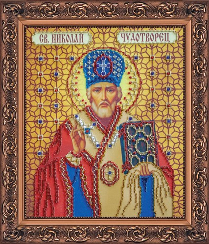 Beaded Embroidery Orthodox Icon