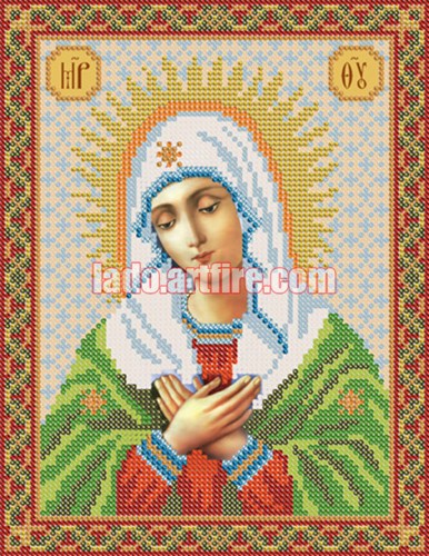 Beaded Embroidery Orthodox Icon