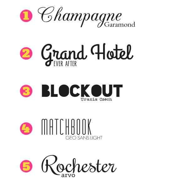 Beautiful Font Combinations