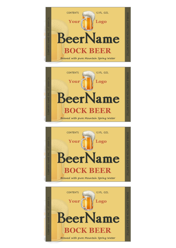 Beer Label Templates Free