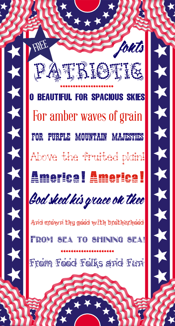 Best Free Fonts Patriotic