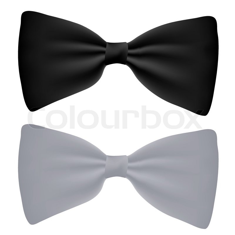 Black and White Bow Tie Clip Art