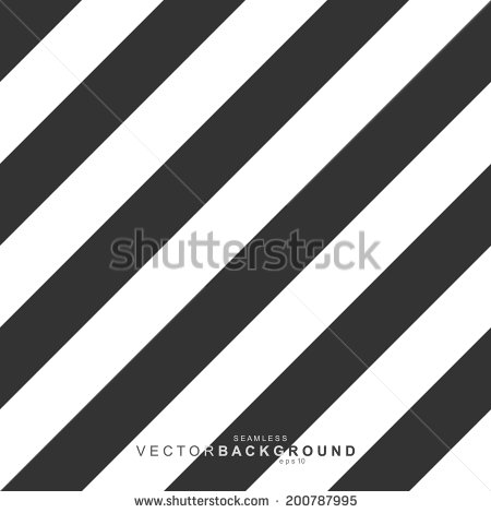 Black and White Diagonal Stripe Line Pattern