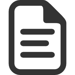 Black and White Document Icon
