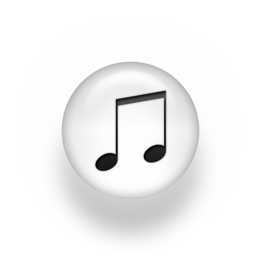 Black and White Musical Note Icons Black and White Musical Note Icons
