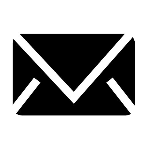 Black Email Envelope Icon