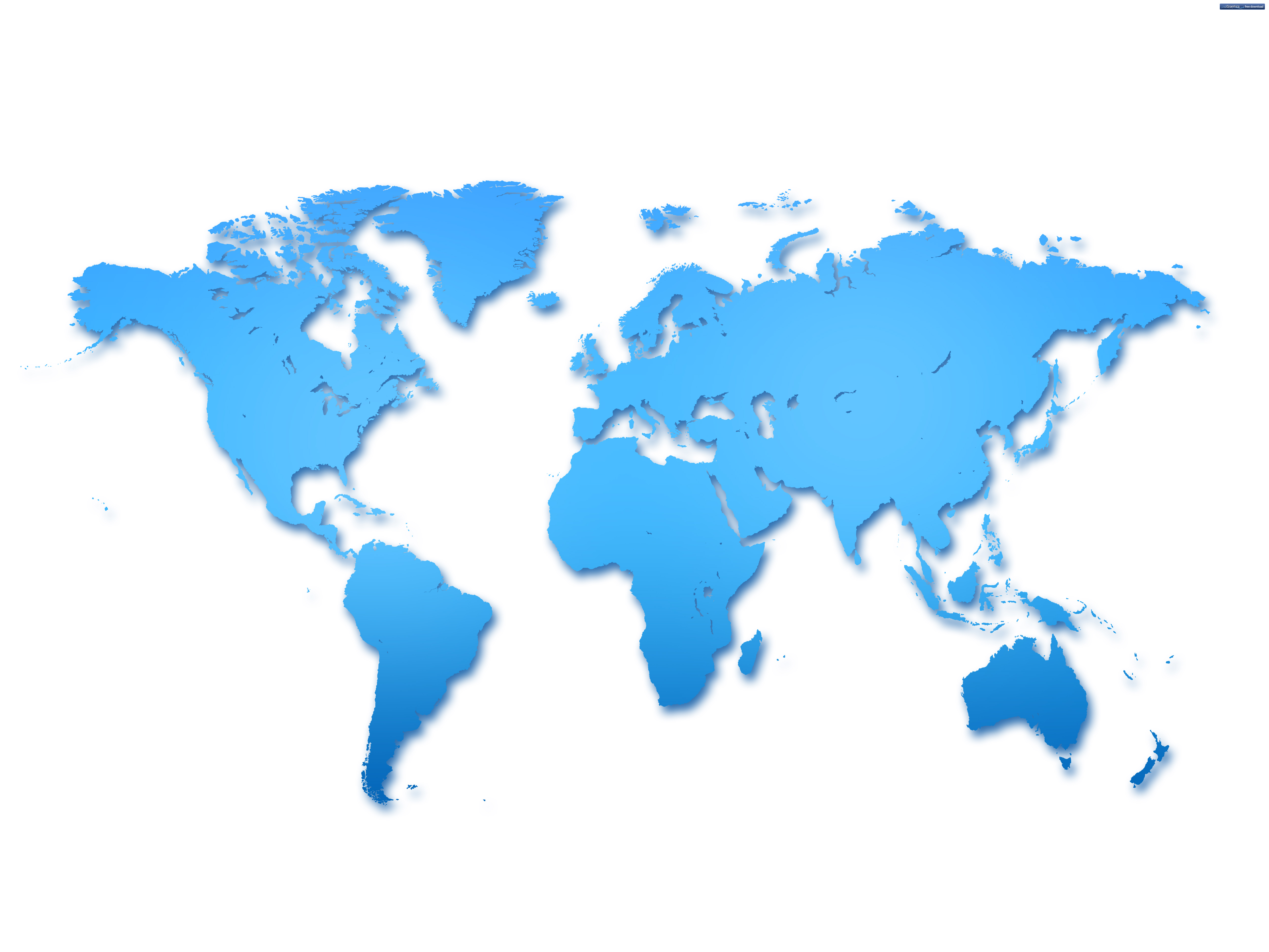 Blank World Map Vector