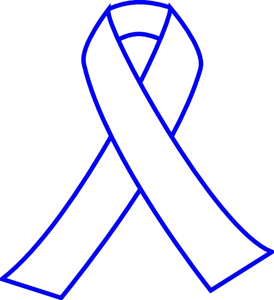 Blue Cancer Ribbon Clip Art