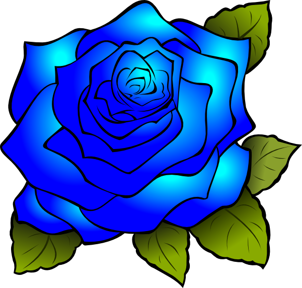 Blue Rose Clip Art