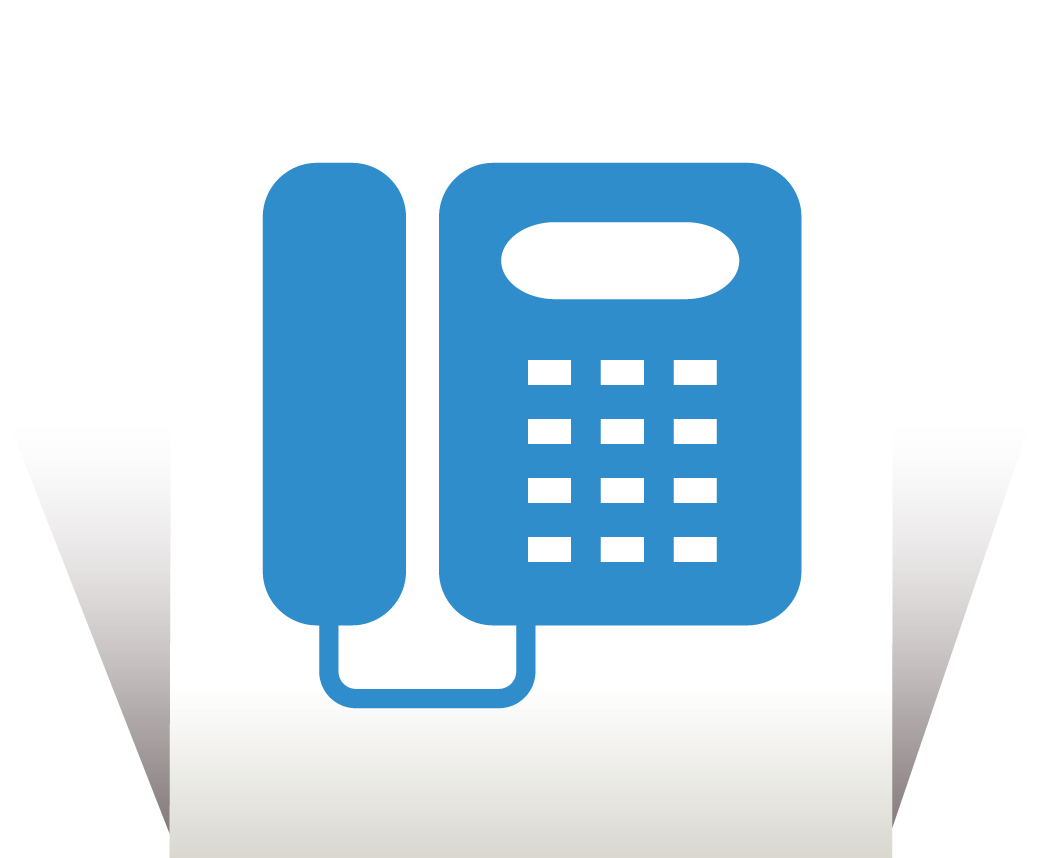 Blue Telephone Icon