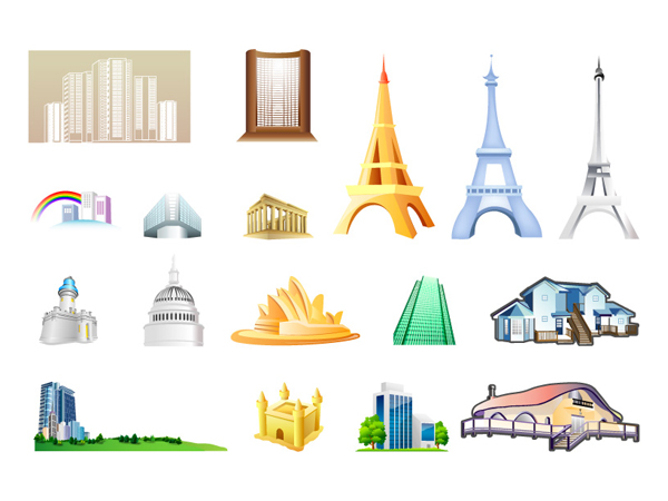 Buildings Vector Icon Free