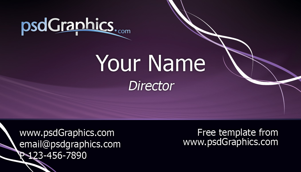 Business Card Template Photoshop