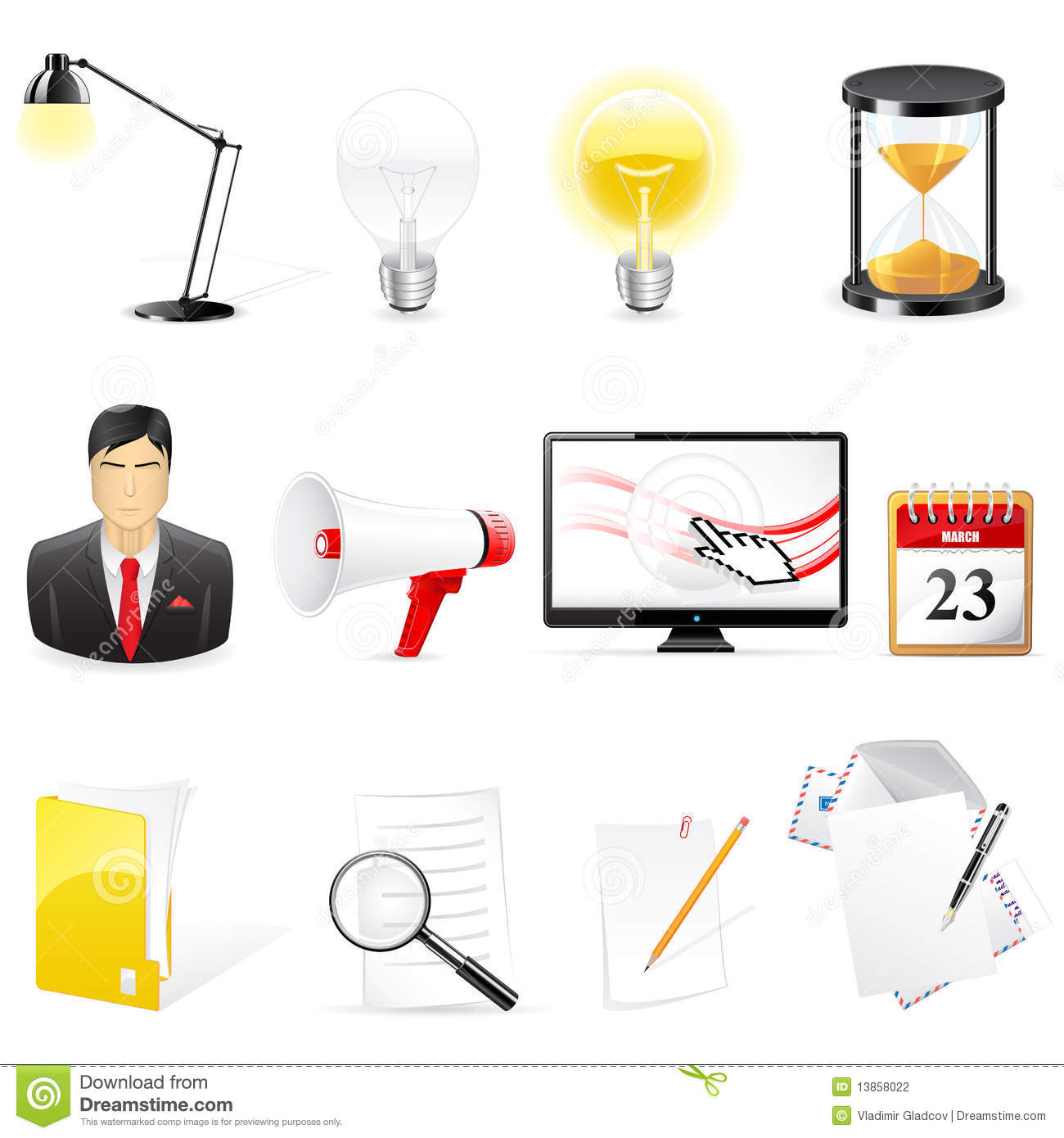 Business Office Icon Vector